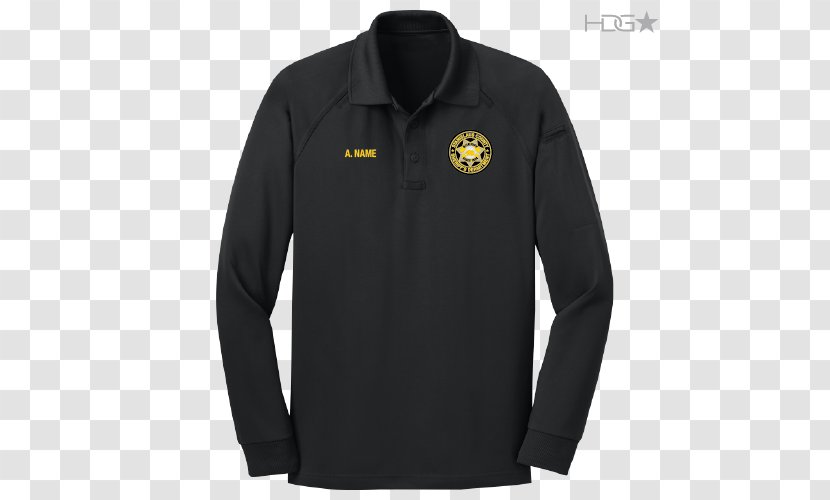 T-shirt Sleeve Jacket Polo Shirt - Long Sleeved T - Embroidered Police Badges Shirts Transparent PNG