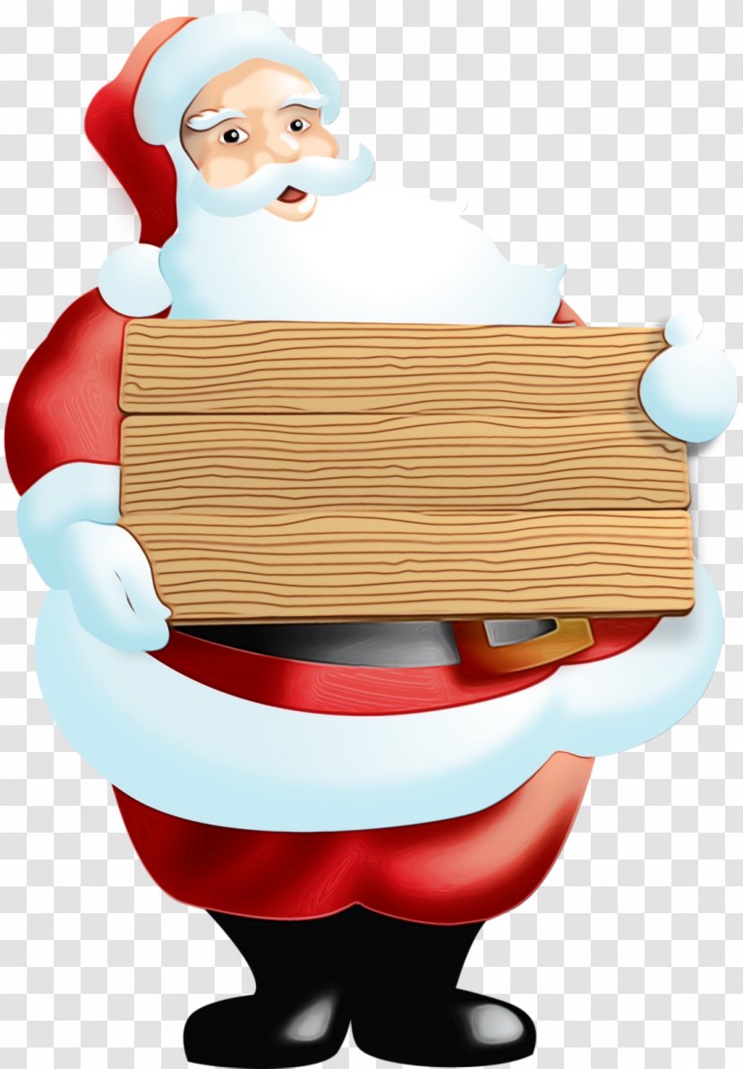 Santa Claus - Paint - Cartoon Wet Ink Transparent PNG