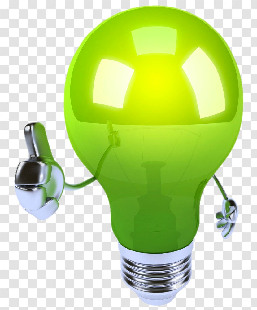 Incandescent Light Bulb LED Lamp Clip Art - Led - Green Transparent PNG