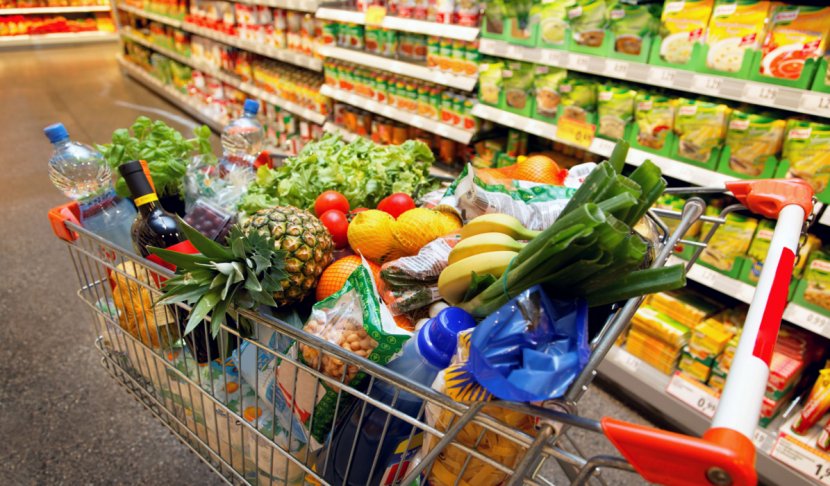 Grocery Store Food Supermarket Shopping Cart - Whole Foods Market - Shelf Transparent PNG