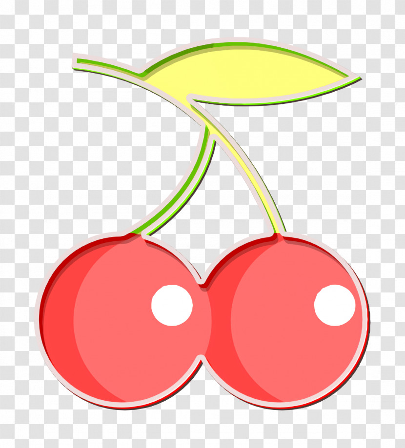 Fruit Icon Cherry Icon Summertime Set Icon Transparent PNG