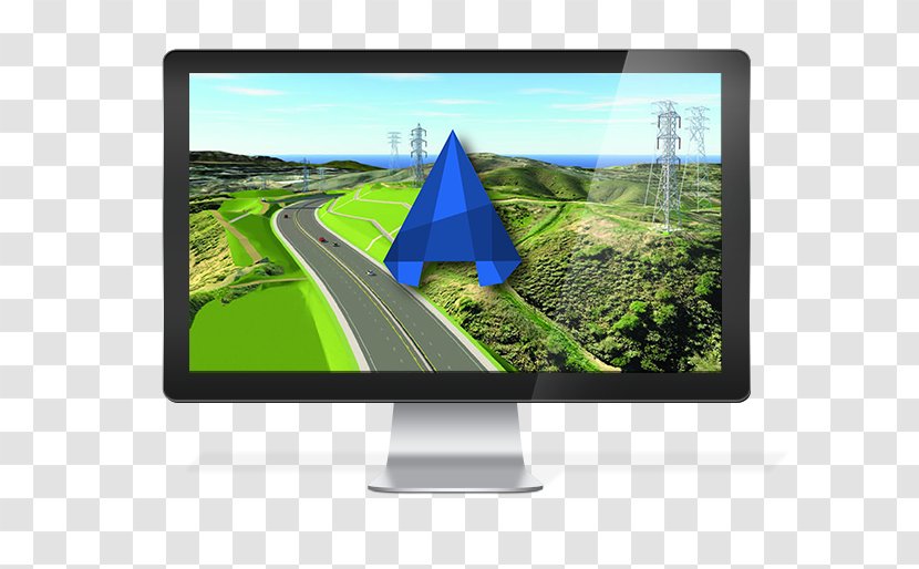 AutoCAD Civil 3D MAP Computer Graphics Building Information Modeling - Monitor - Auto Cad Transparent PNG