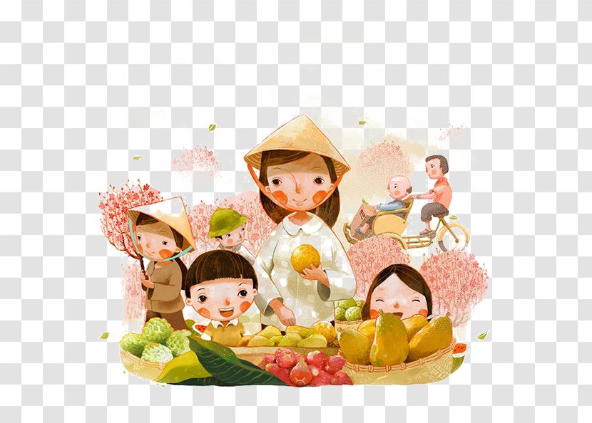 Drawing Digital Illustration Art - Orchard Harvest Transparent PNG