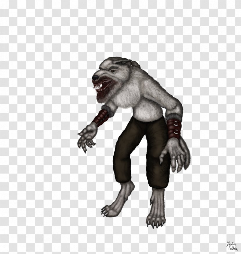 Werewolf Old World Monkeys Berserker Image - Mythical Creature - Scary Drawings Transparent PNG