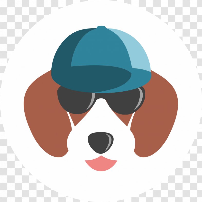 Beagle Snout Glasses Clip Art - Dog Transparent PNG