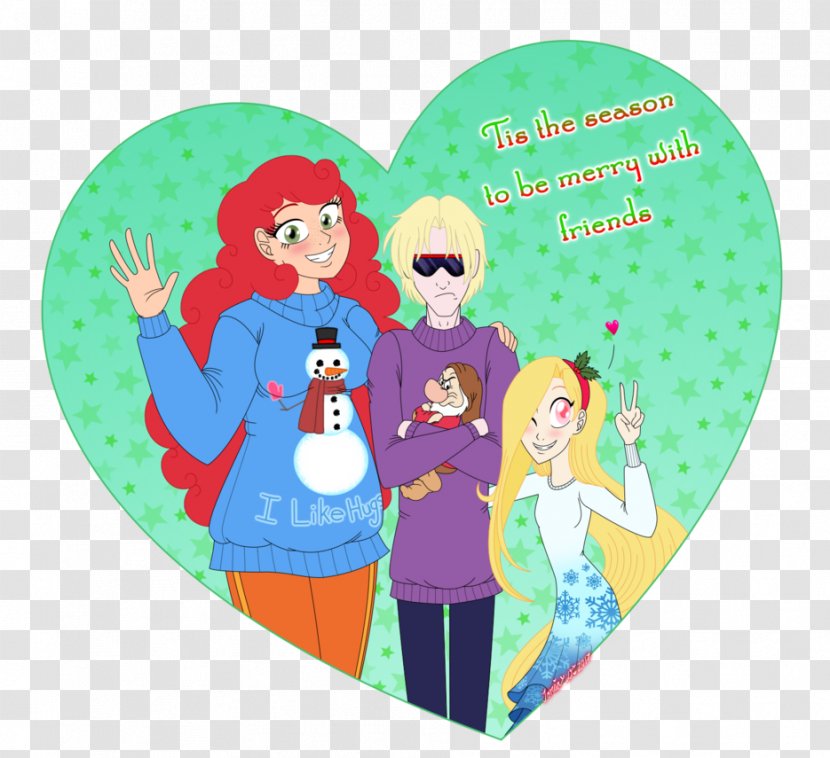 Cartoon Christmas Ornament Human Behavior Character - Heart - Gift Of Eternal Life Transparent PNG