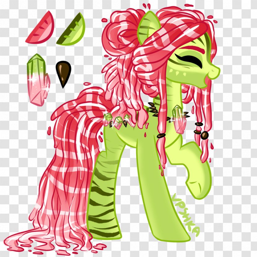 Pony Art Watermelon Food Vegetable - Flower Transparent PNG