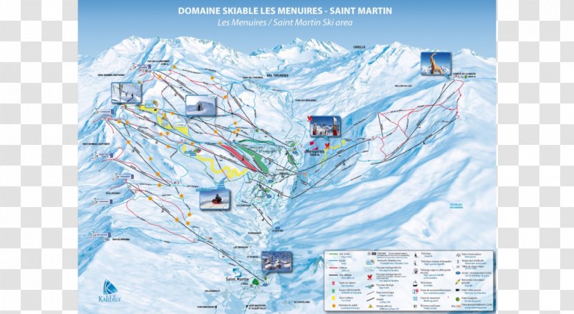 Les Menuires Trois Vallées Skiing Ski Resort Piste - Mountain Range - Winter Travel Transparent PNG