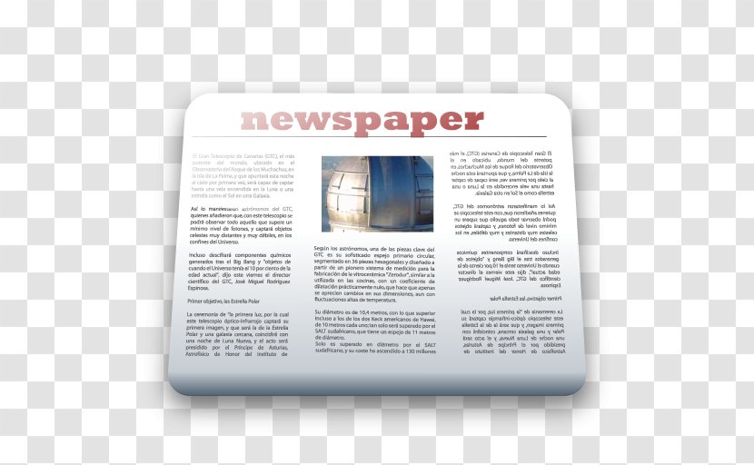 Newspaper - User - Symbol Transparent PNG