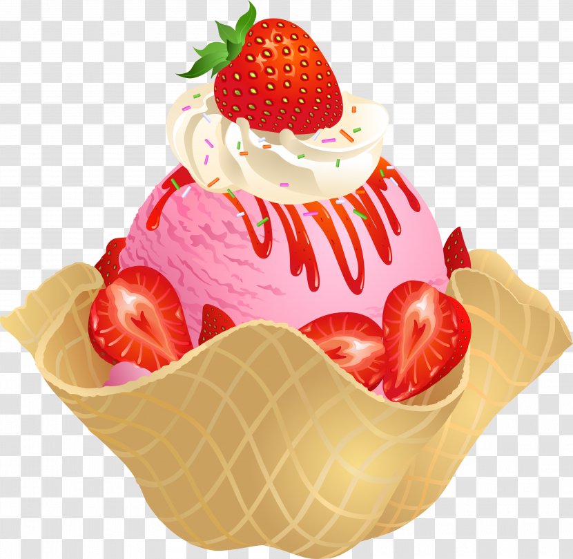 Ice Cream Cones Waffle Sundae - Plant - Clipart Icons Transparent PNG