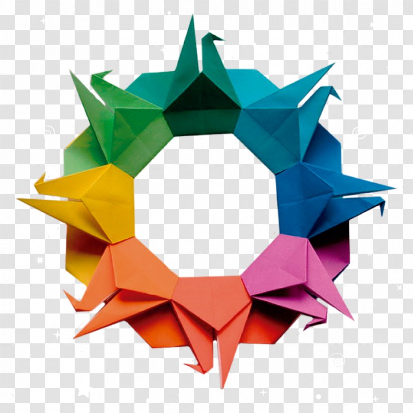 Origami Paper How To Make Crane - Tutorial Transparent PNG