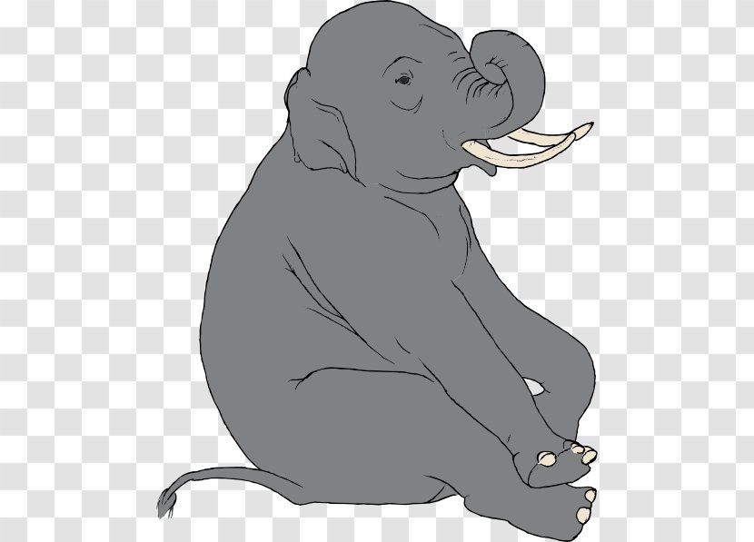 Indian Elephant Animation Clip Art - Human Behavior - Animated Transparent PNG