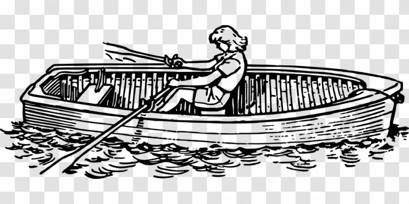 Rowing Boat Oar Clip Art - Naval Architecture Transparent PNG