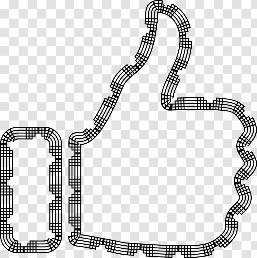 Clip Art - Black And White - Rope Border Pictures Transparent PNG