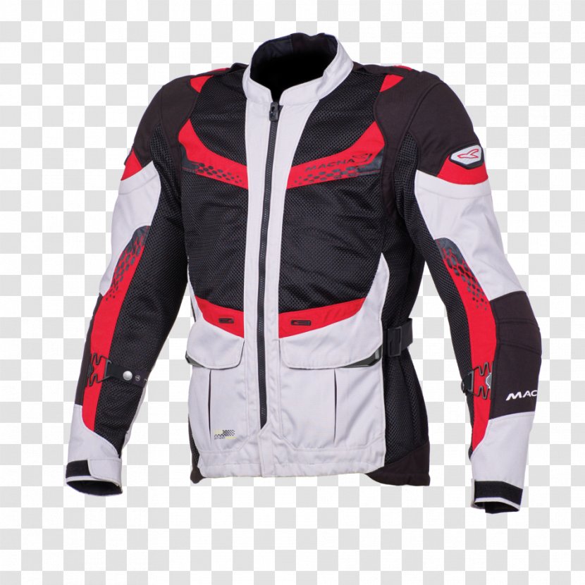 Jacket Red Pants Motorcycle Personal Protective Equipment Grey - Sleeve Transparent PNG