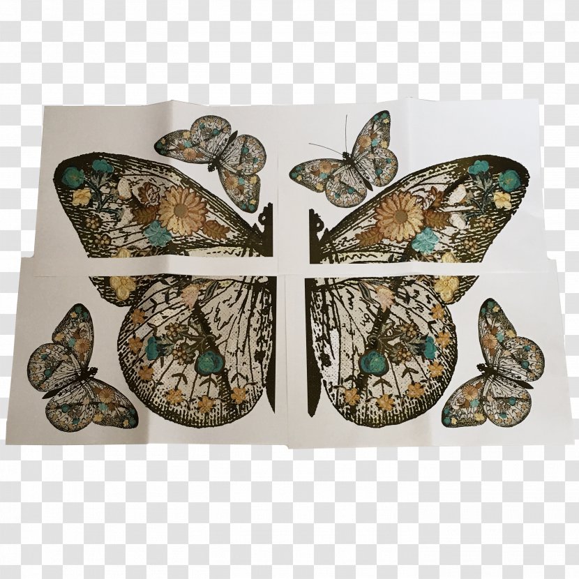 Butterfly Collage Art Turquoise Photomontage Transparent PNG