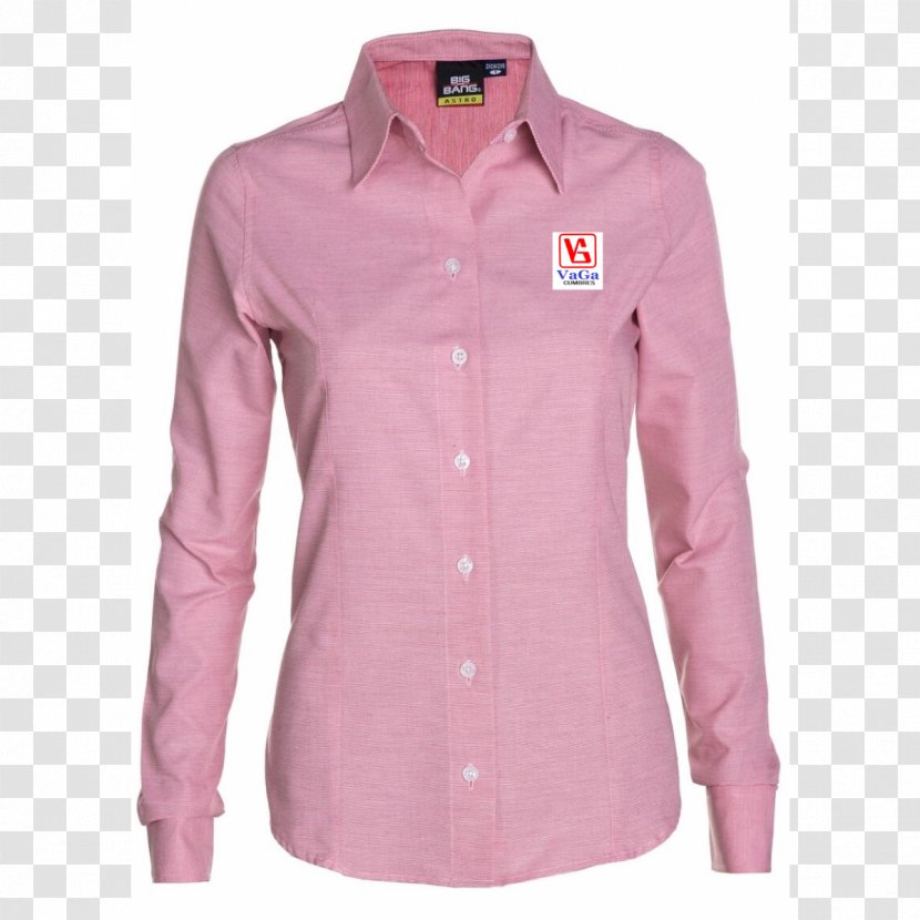 Blouse Sleeve Shirt Pink Uniform - Magenta Transparent PNG