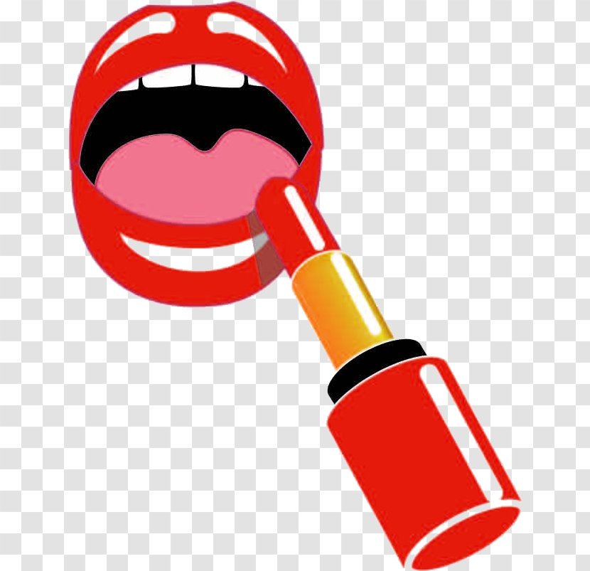 Clip Art Red Lip Mouth Lipstick Transparent PNG