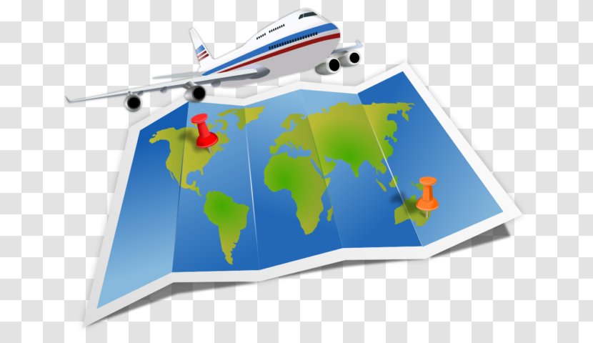 Clip Art Air Travel Tourism World - Airplane Transparent PNG