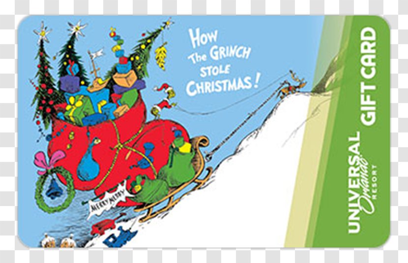 How The Grinch Stole Christmas! Christmas Card Greeting & Note Cards - Dr Seuss Transparent PNG