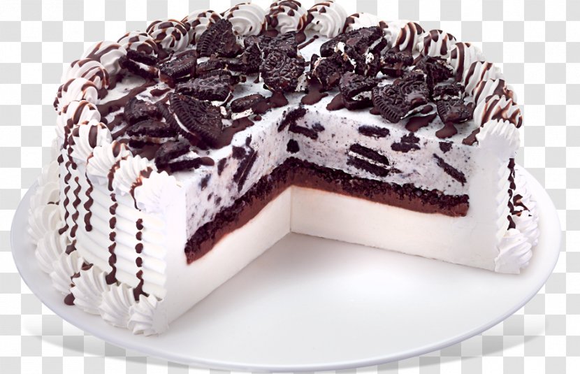 Ice Cream Cake Dairy Queen Fast Food - Frozen Dessert - And Cookies Transparent PNG