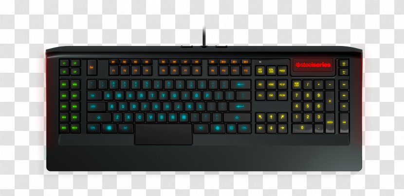 Computer Keyboard Mouse Gaming SteelSeries Apex 100 Keypad - Steelseries 150 Usb Membrane Black Transparent PNG