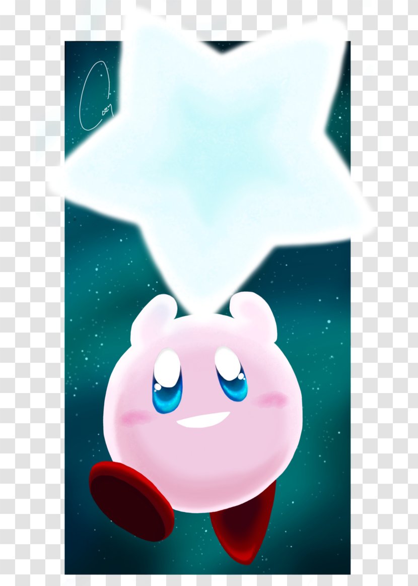 Fan Art DeviantArt - Watercolor - Kirby 64 Transparent PNG