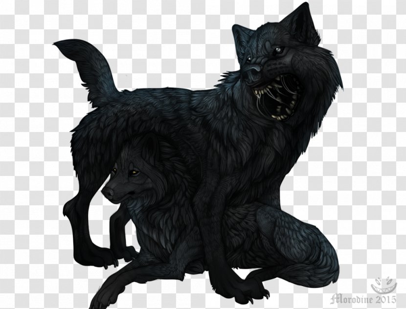 Cat Whiskers Fur - Black - Bad Wolf Transparent PNG