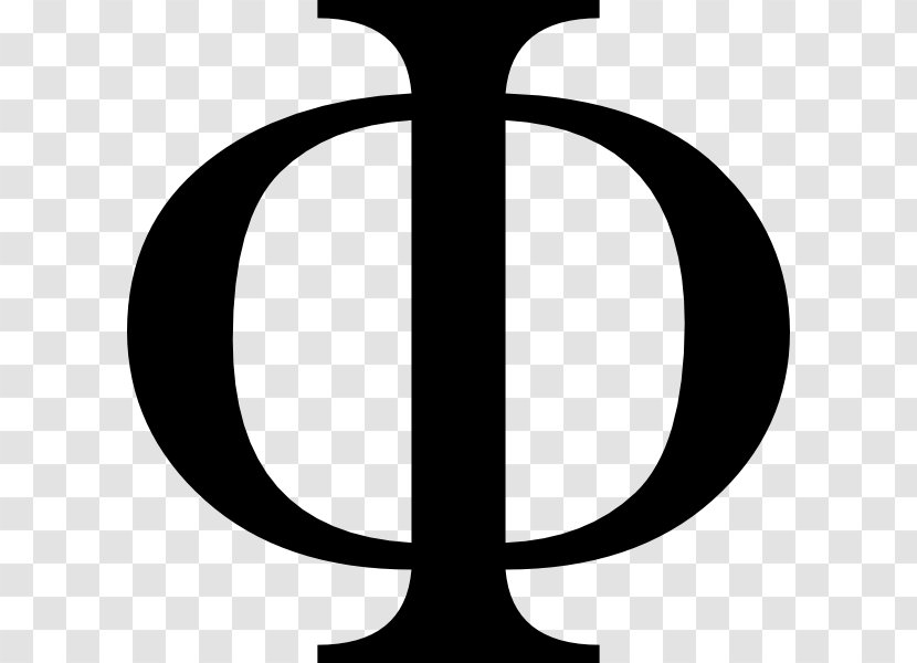 Phi Symbol Greek Alphabet Golden Ratio Integrated Information Theory - Number Transparent PNG