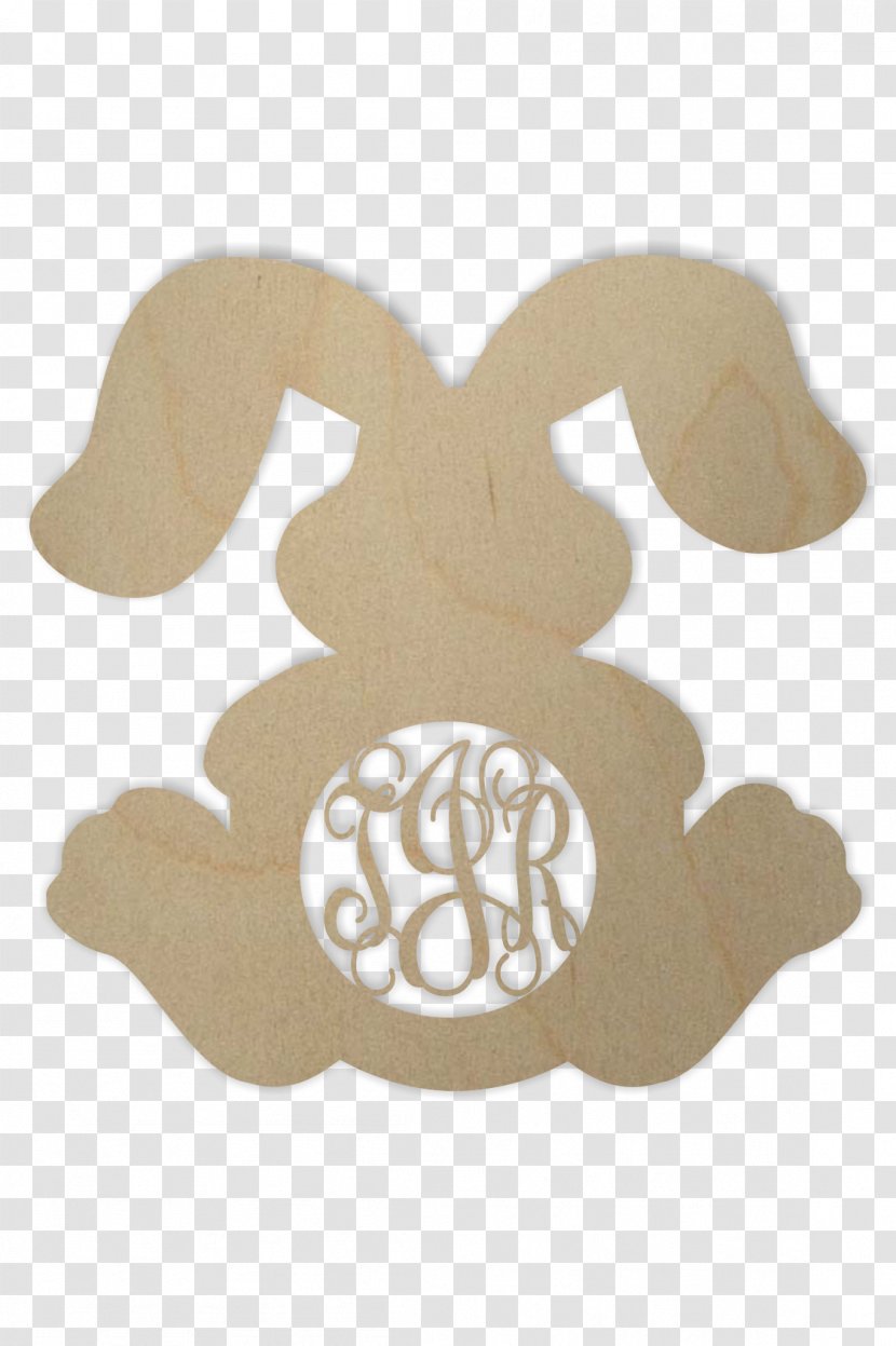 Easter Bunny Holland Lop Rabbit Shape - Wooden - Door Hanger Transparent PNG