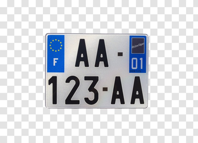Vehicle License Plates Scooter Car Motorcycle - Sign Transparent PNG