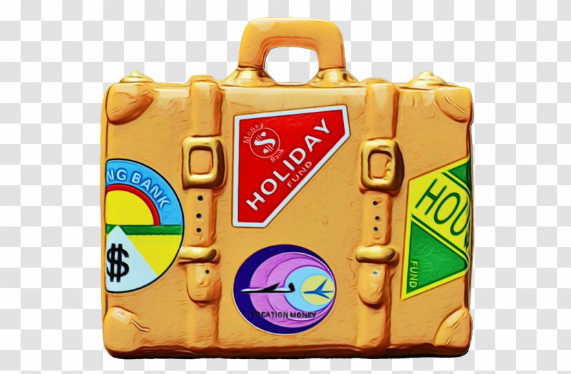 Yellow Baggage Suitcase Transparent PNG