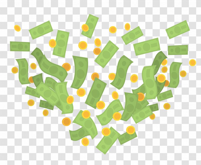 Money Adobe Illustrator Banknote - Green - Vector Finance Rain Picture Transparent PNG