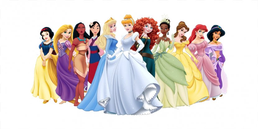 Princess Aurora Cinderella Ariel Fa Mulan Tiana - Heart - Disney Transparent PNG