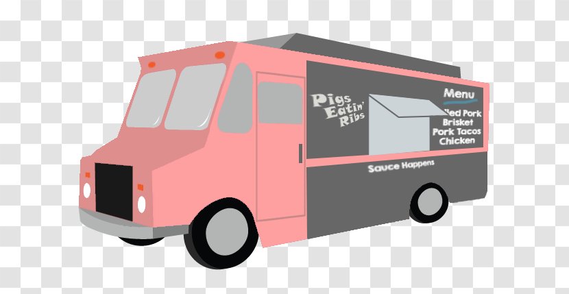 Car Food Truck Bakery Cupcake - Pigs Eatin Ribs Transparent PNG