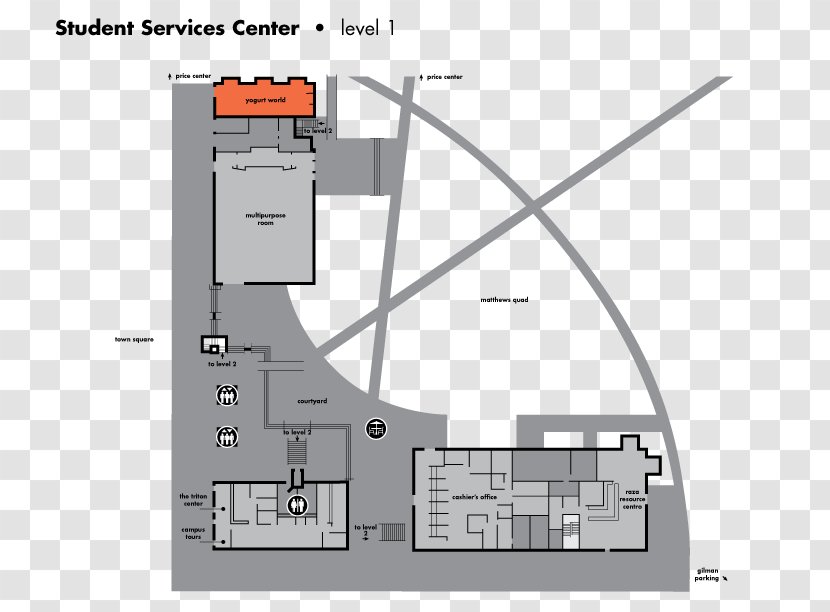 Student Services Center Floor Plan Map Yogurt World UCSD Bombay Coast Transparent PNG