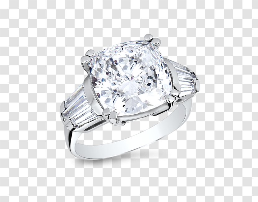 Wedding Ring Silver Bling-bling - Ceremony Supply - Cubic Zirconia Transparent PNG