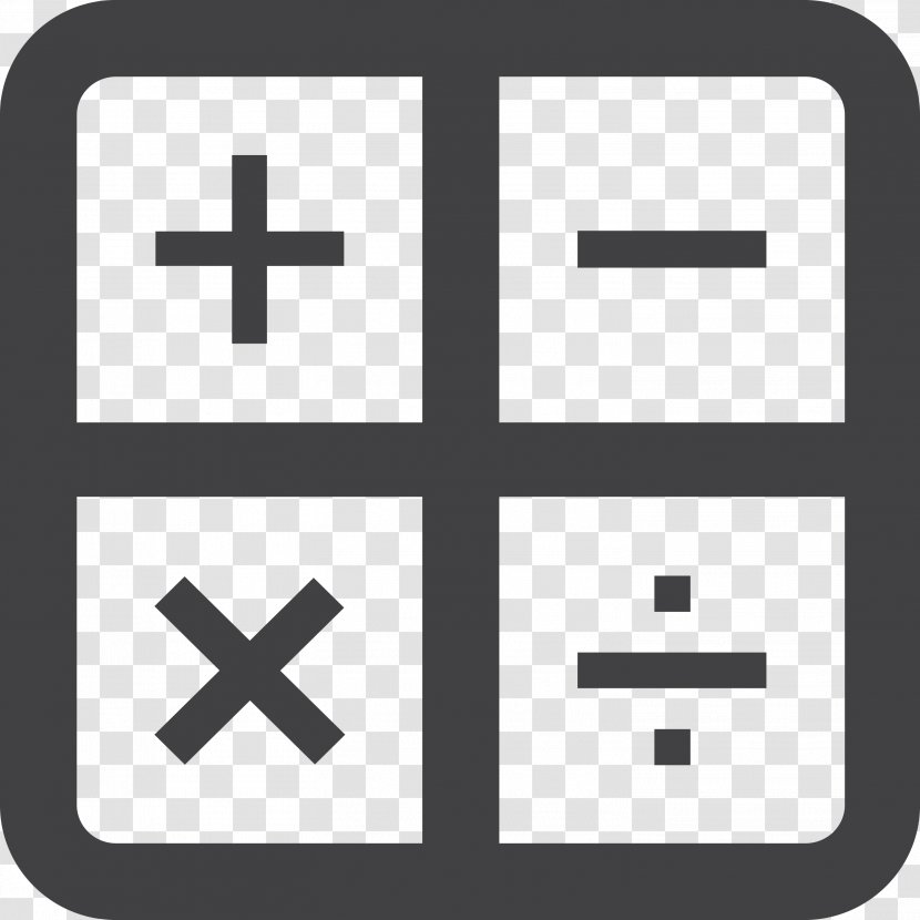 Mathematics Mathematical Notation Symbol Calculation - Area - Calculator Transparent PNG