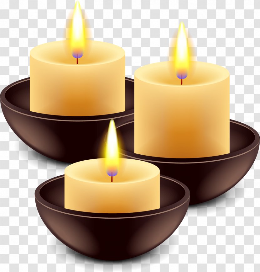 Candle Flame - Vector Hand-painted Candles Transparent PNG