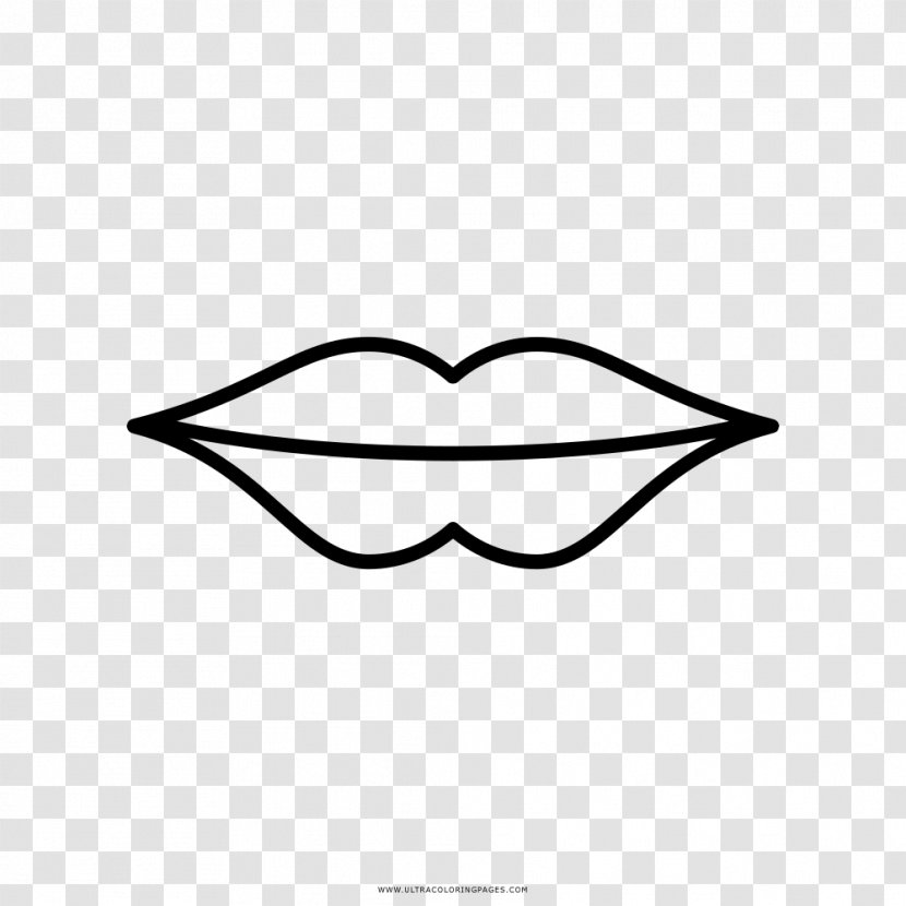 Line Angle White Clip Art - Area - Lips Transparent PNG