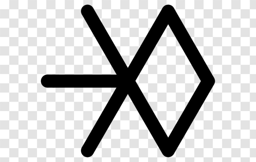EXO XOXO Logo K-pop Growl - Black And White - Exo Wallpaper Transparent PNG