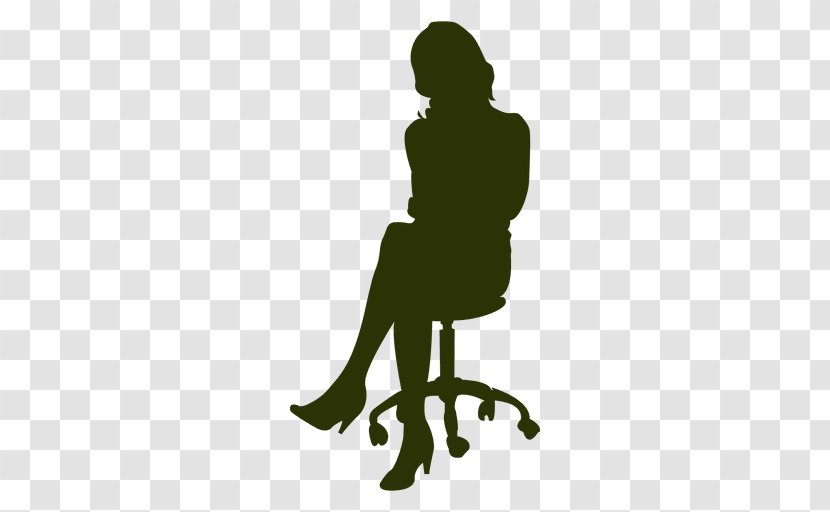 Sitting Silhouette Female Woman - Tree - Clipart Transparent PNG