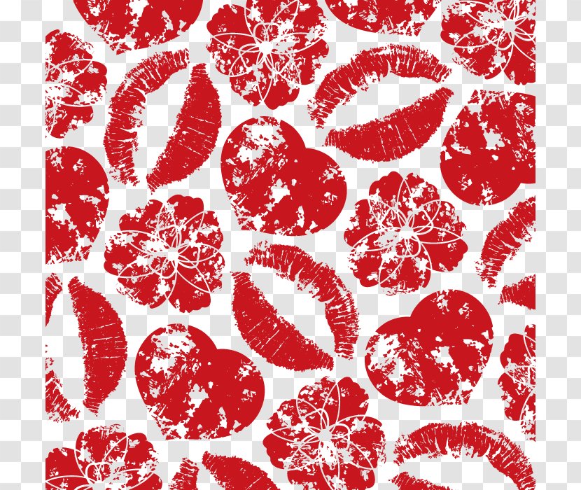 Clothing - Gratis - Pattern Lips Transparent PNG