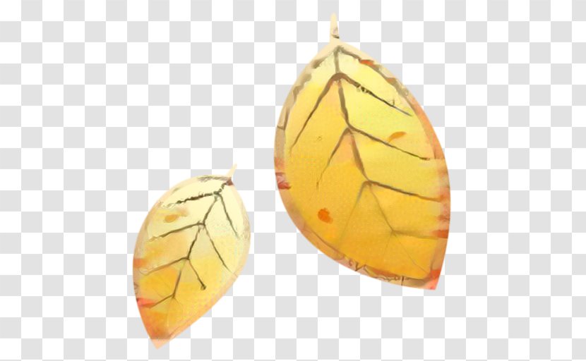 Yellow Background - Leaf - Oval Gemstone Transparent PNG