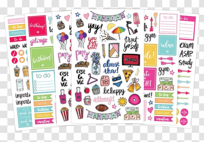 Sticker Planning Organization Action Item Label - Text - Daily Supplies Transparent PNG