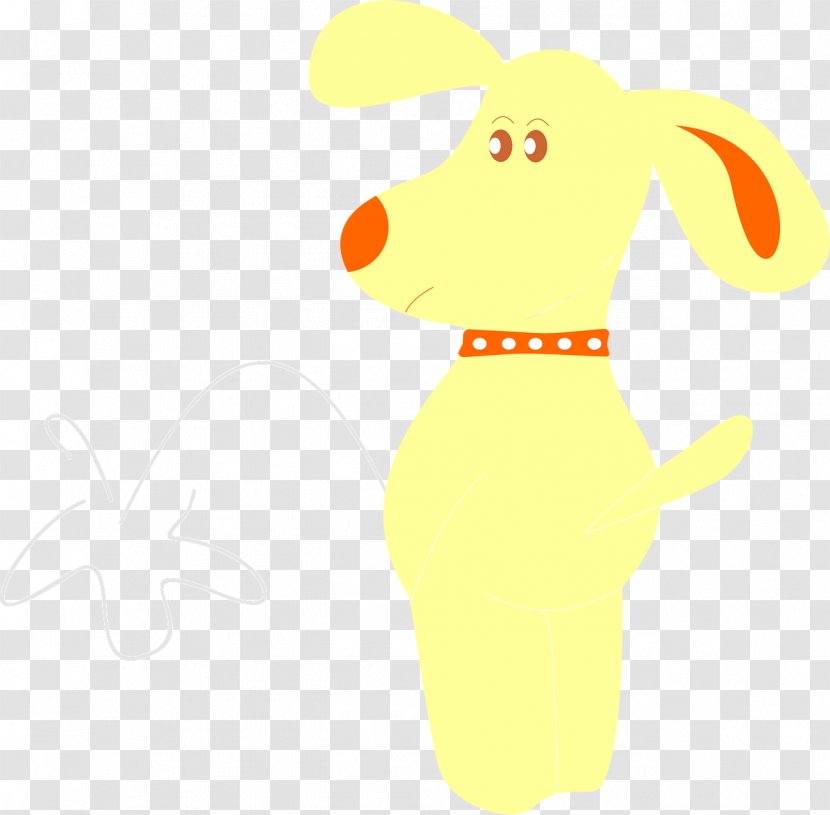 Giraffe Canidae Dog Clip Art - Yellow Transparent PNG