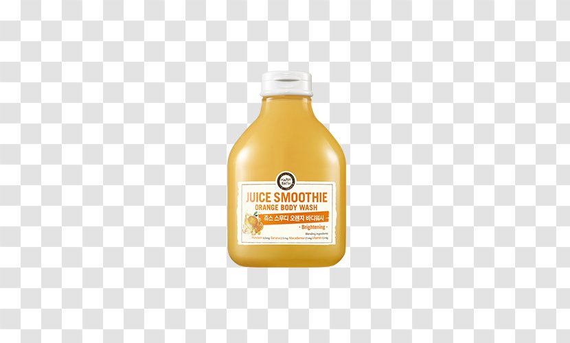 Smoothie Orange Juice Drink Shower Gel - Bathing Transparent PNG