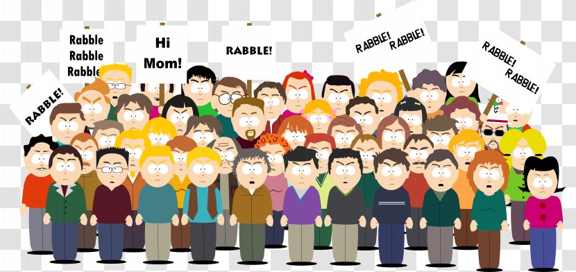Crowd The Passion Of Jew Cartoon Television Social Group - Community Transparent PNG