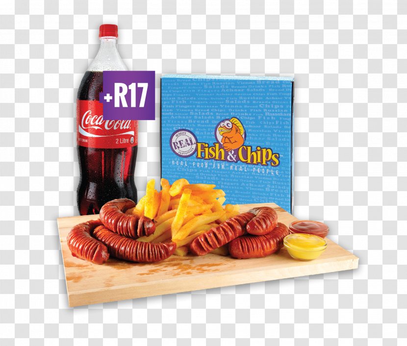 Fish And Chips Fast Food Junk Fizzy Drinks - Carbonated Soft Transparent PNG