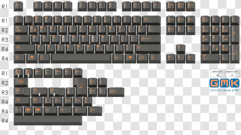 Skeletor Computer Keyboard Keycap Color - Numeric Keypads - Black And White Transparent PNG